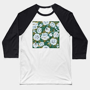 Vintage Peonies Baseball T-Shirt